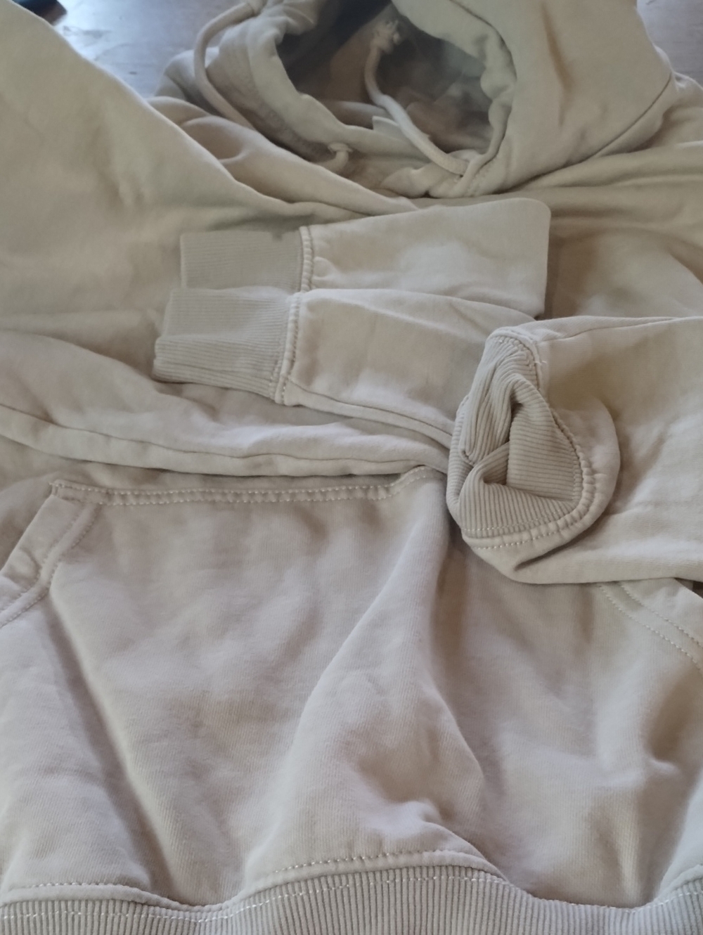 H&M Women's Beige Hoodie
